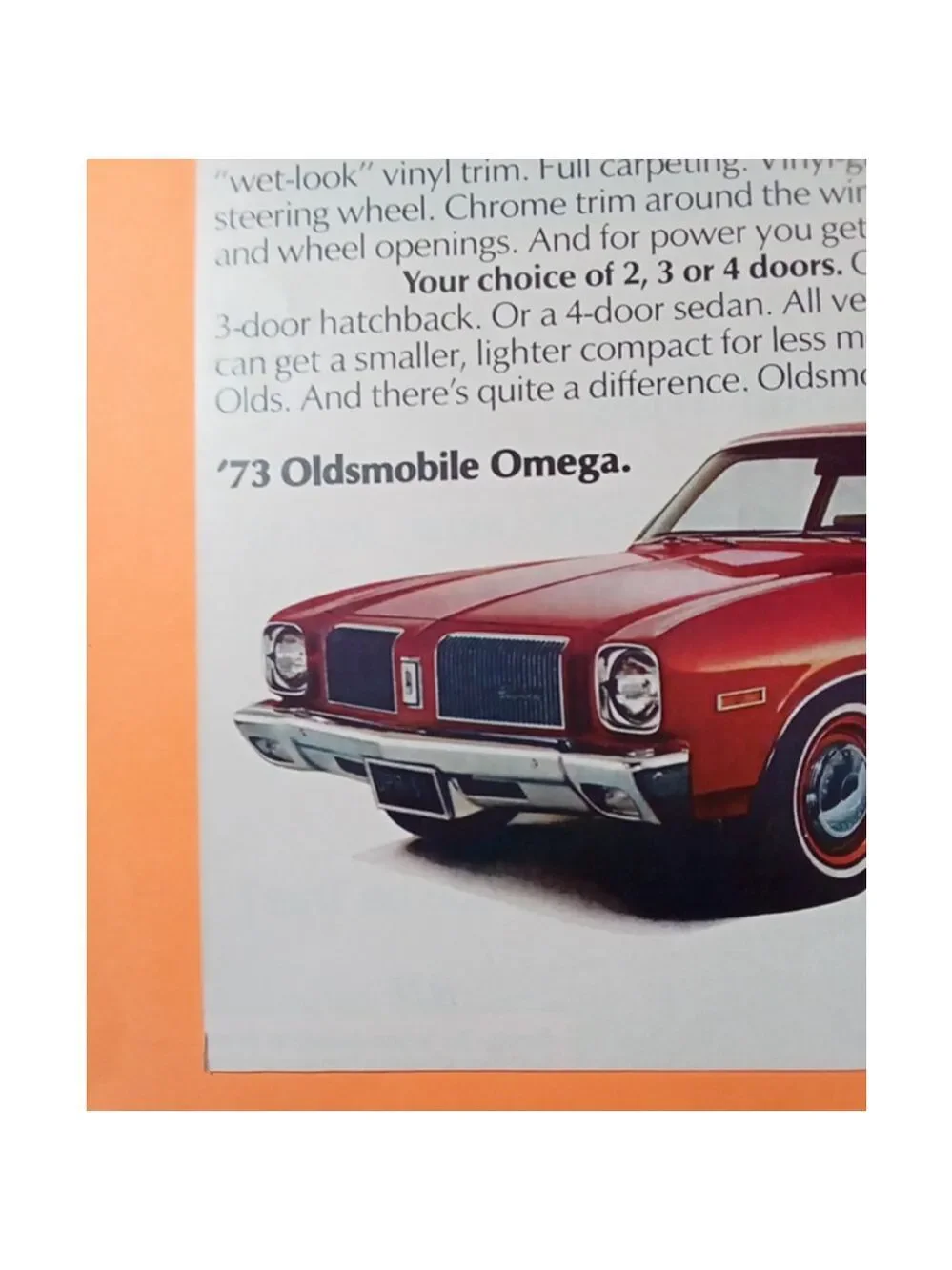1973 GM Oldsmobile Omega Life Magazine Print Ad